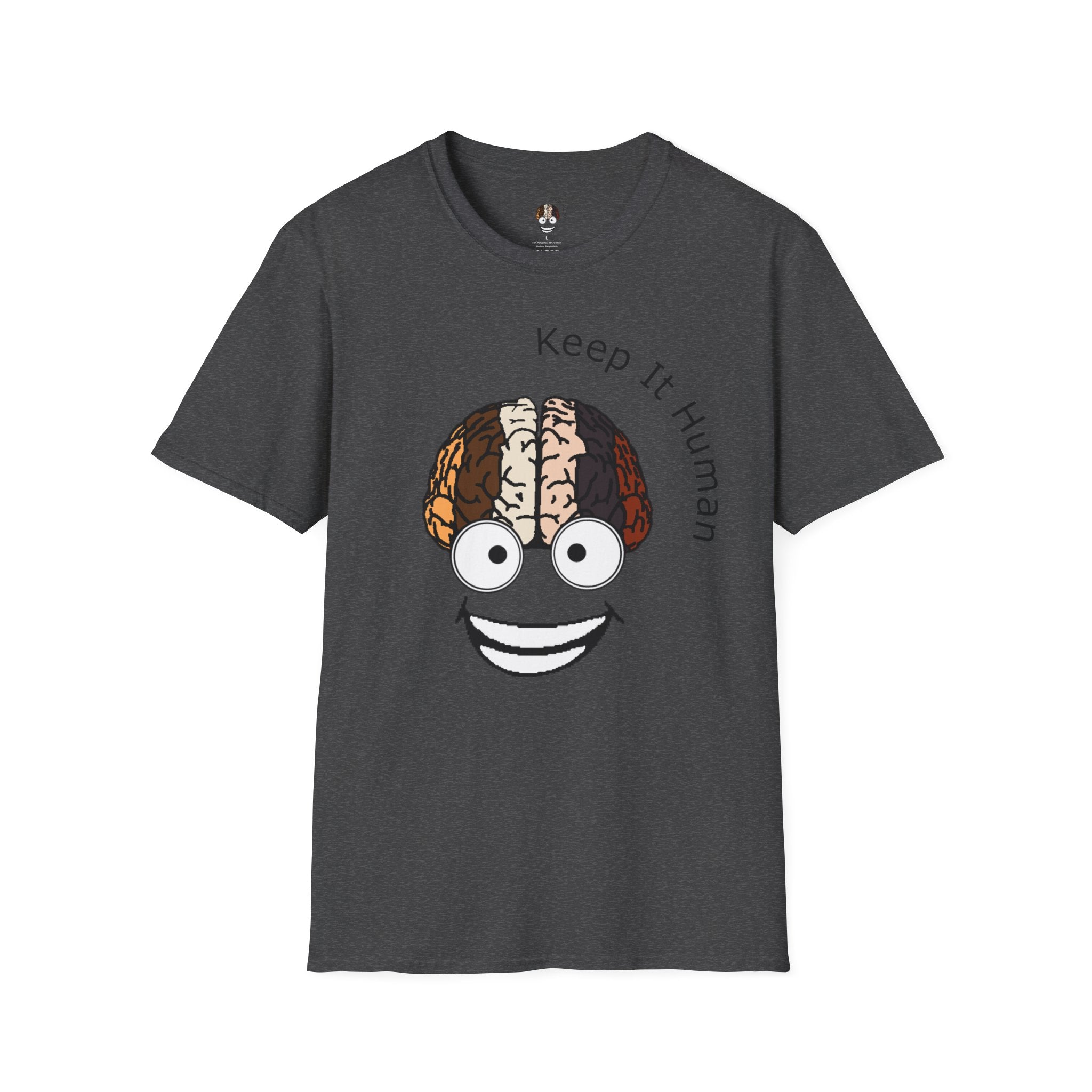 KIH Brain Smile T-Shirt — Casual Unisex