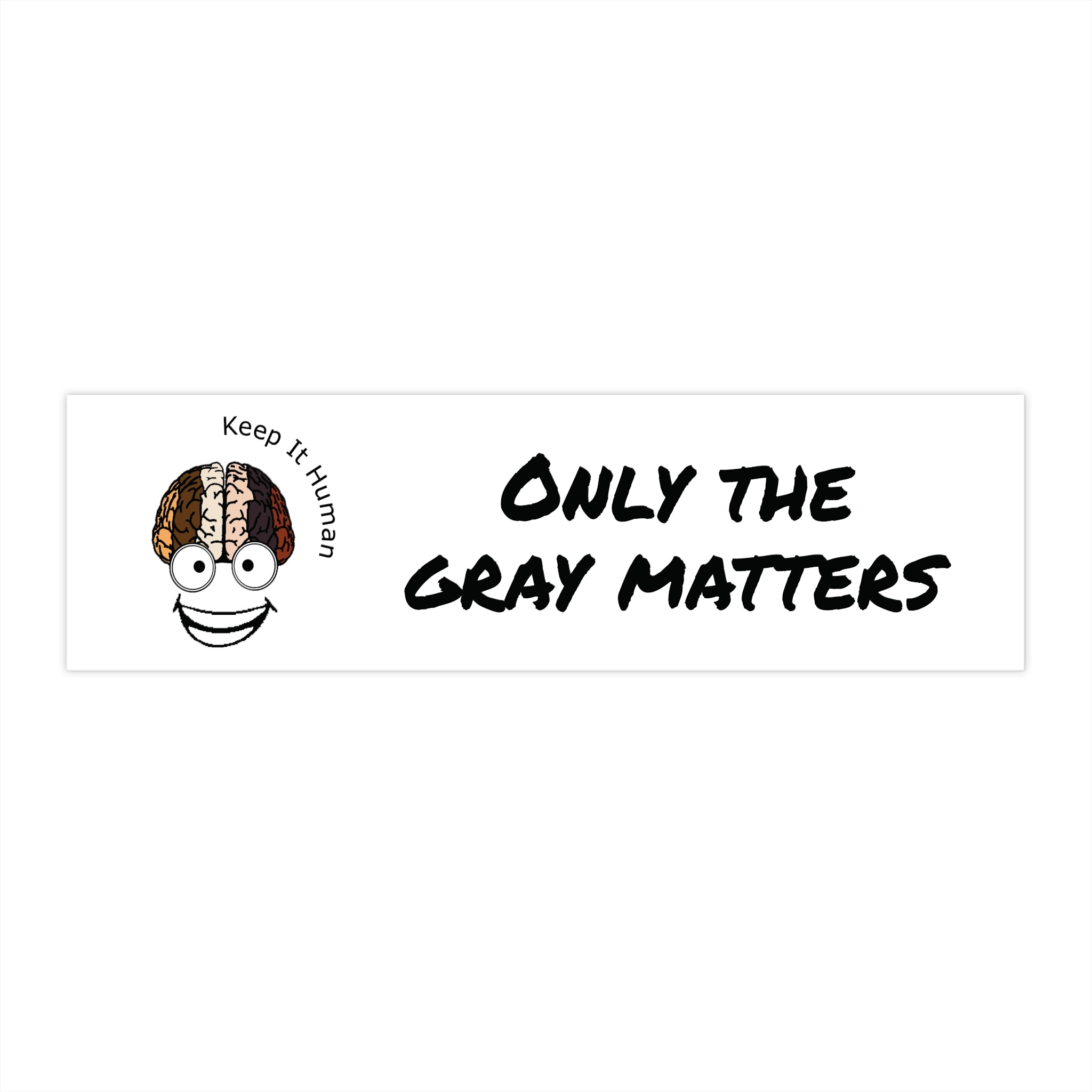 KIH Brain Smile Bumper Stickers