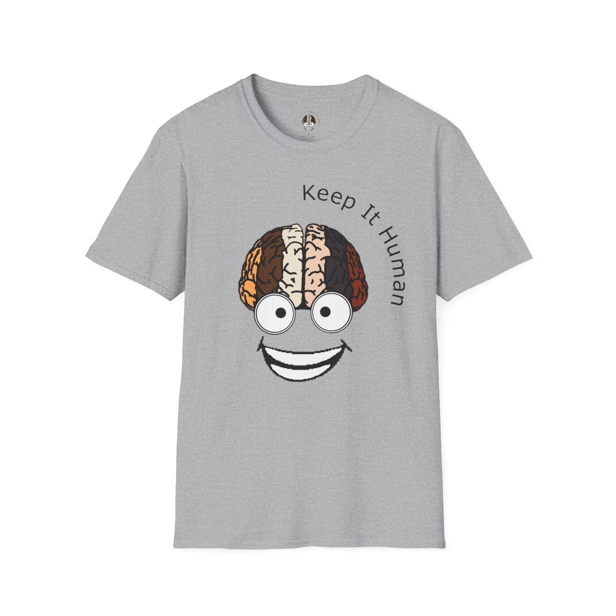 KIH Brain Smile T-Shirt — Casual Unisex