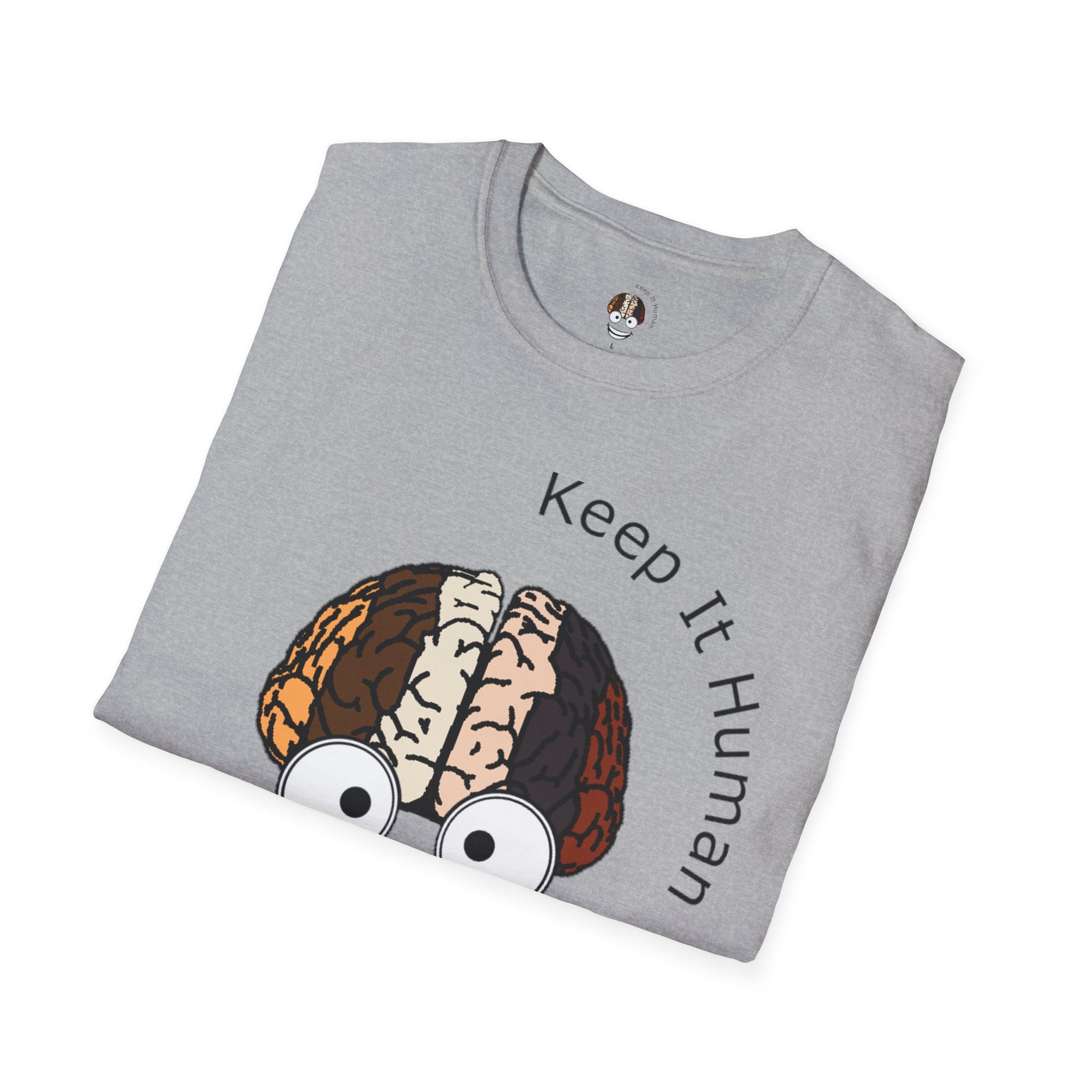 KIH Brain Smile T-Shirt — Casual Unisex