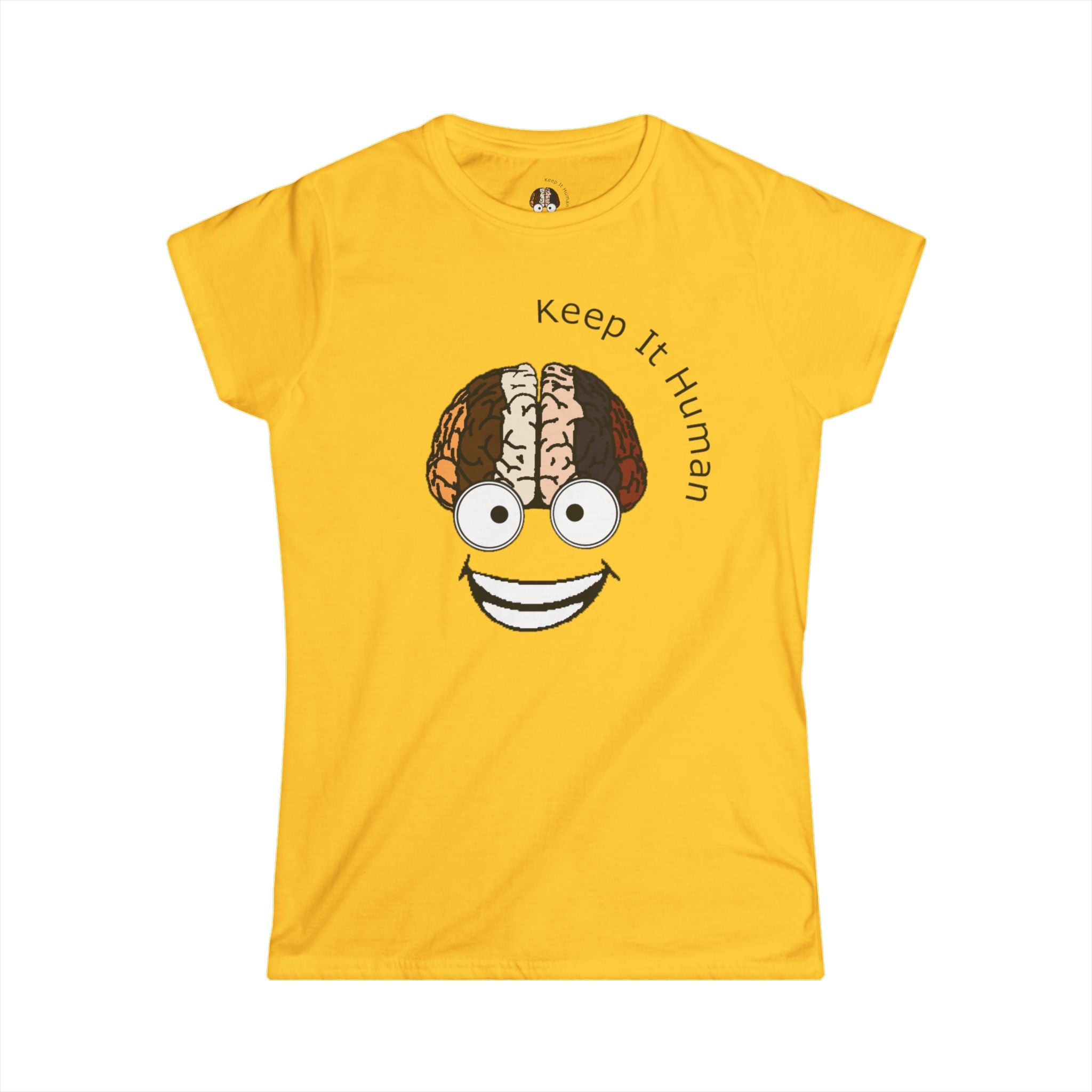 KIH Brain Smile Women's Casual T-Shirt