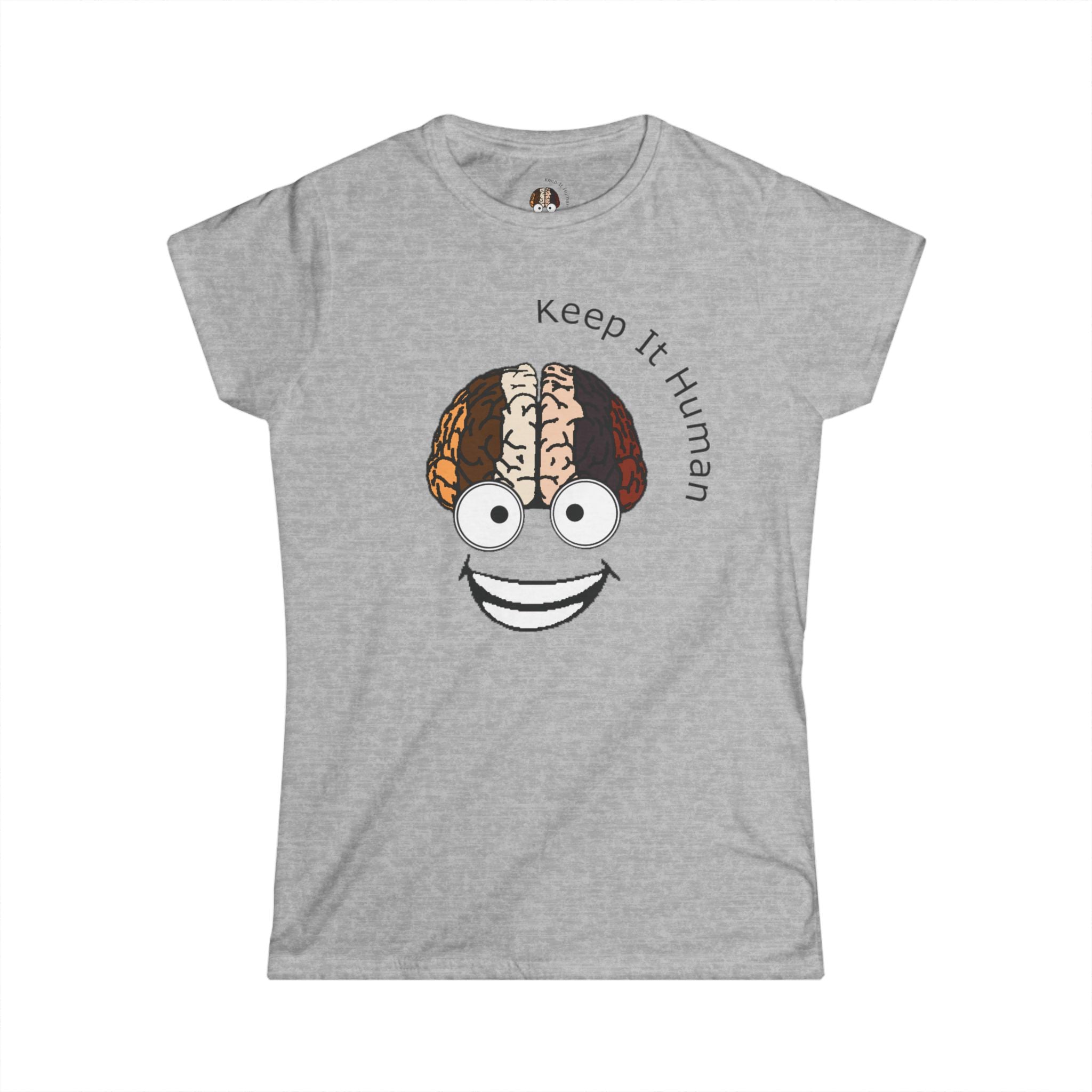 KIH Brain Smile Women's Casual T-Shirt