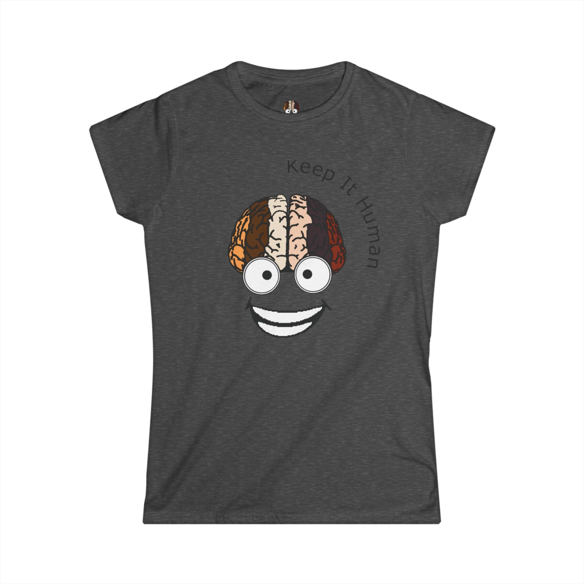 KIH Brain Smile Women's Casual T-Shirt
