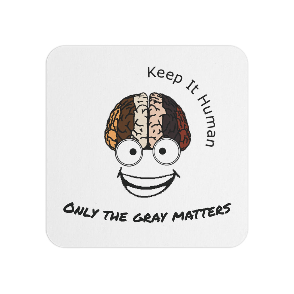 KIH Brain Smile Coasters — "Only the Gray Matters"