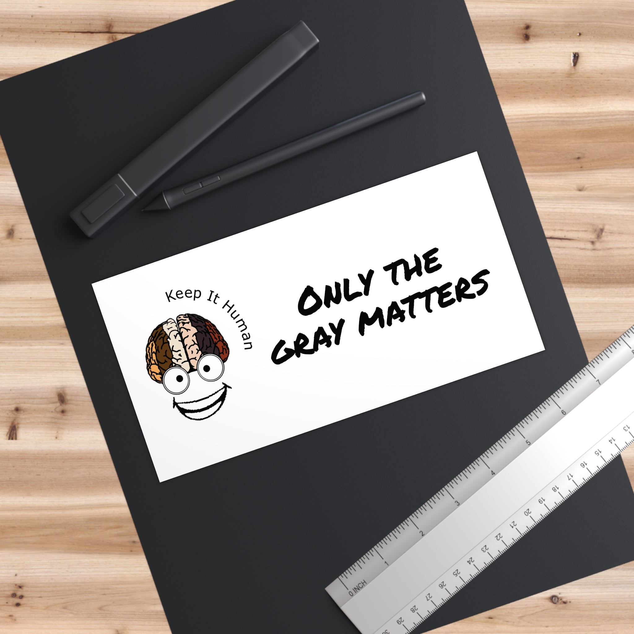 KIH Brain Smile Bumper Stickers