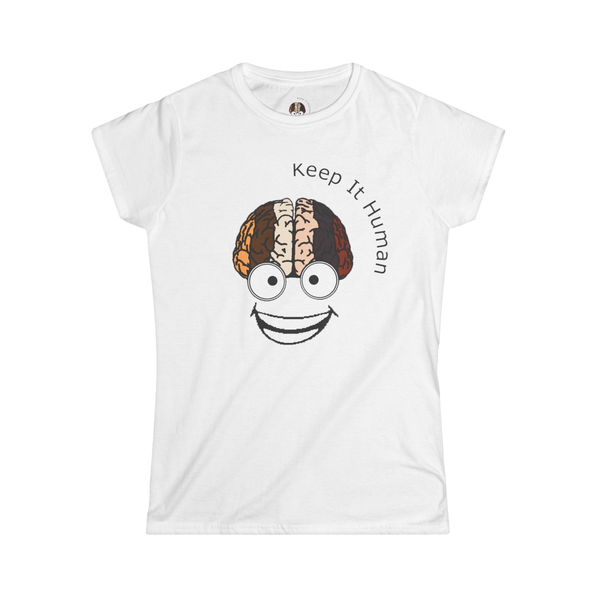 KIH Brain Smile Women's Casual T-Shirt